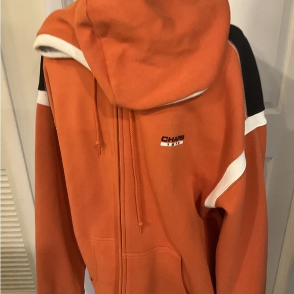 CHAPS Hoodie XLarge Ralph Lauren Orange Full Zipper Hoodie  🌟 - Picture 4 of 7